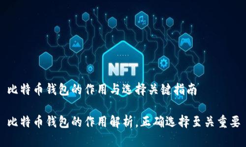 比特币钱包的作用与选择关键指南

比特币钱包的作用解析，正确选择至关重要