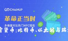 主流的三大加密货币：比特币、以太坊与瑞波币